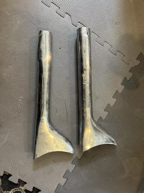 Fishtail exhaust tips harley Chopper shovelhead flathead Panhead