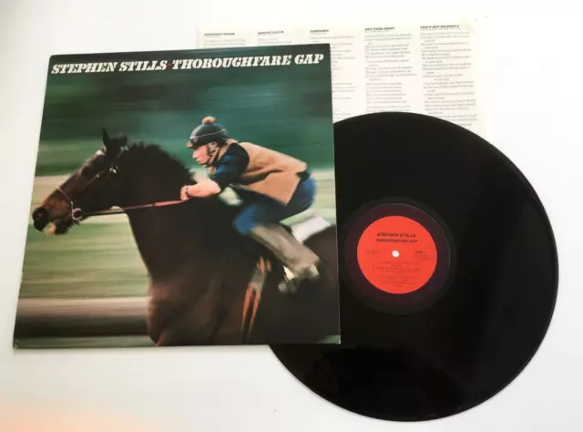 STEPHEN STILLS - THOROUGHFARE GAP LP N MINT VINYL 1978 US 1st Press Crosby Nash