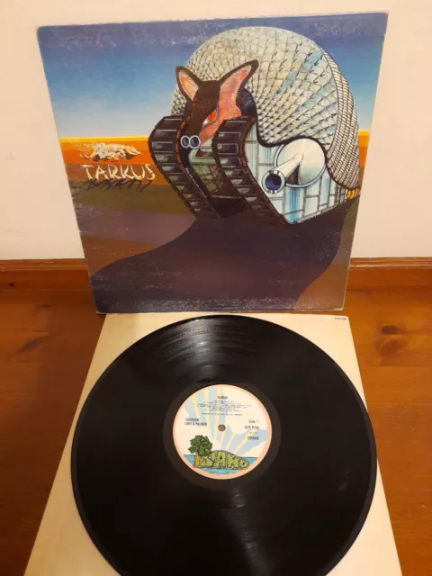 Emerson Lake And Palmer Tarkus Uk 1St Press Vinyl 1971 Porky Pecko Ex