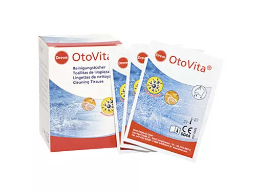OtoVita® Reinigungstücher - einzeln verpackt - 30 Stk - Reinigung von Hörgeräten