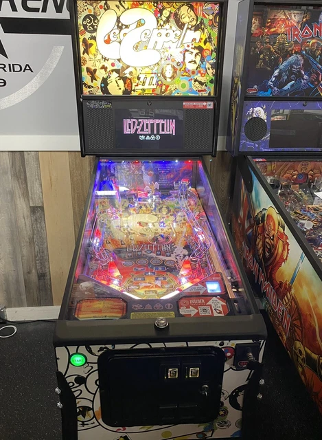 2022  Stern Led Zeppelin Pro Pinball Machine With Side Armor Gorgeous