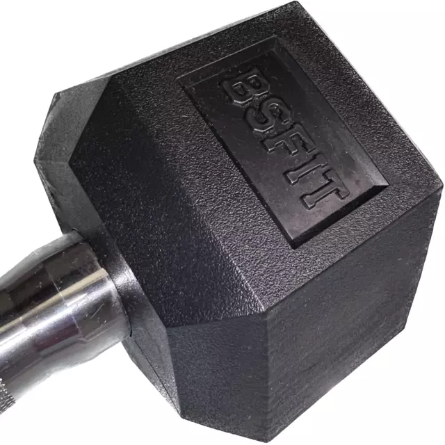 BSFIT Mancuernas dumbells hexagonales ergonómicas empuñadura de cromo 7,5kg x ud 3