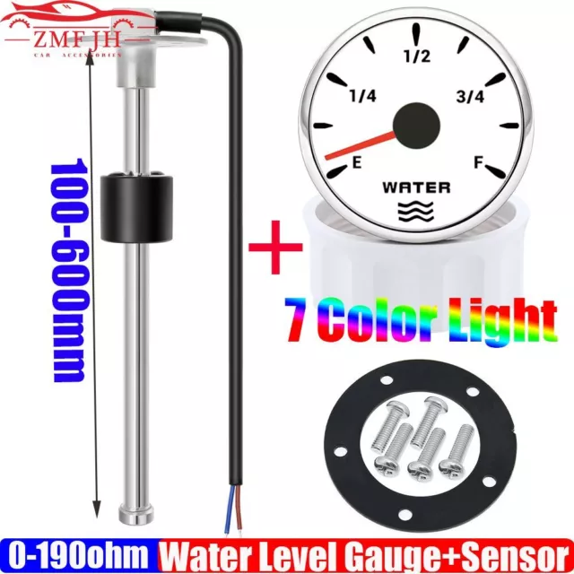 Water Level Gauge Sensor Stainless Steel Durable Light Waterproof Tank Parts