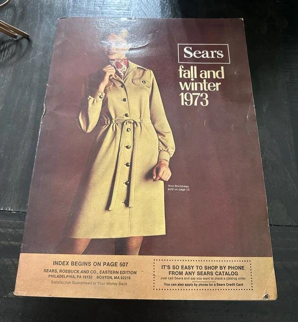 VINTAGE SEARS CATALOG Fall And Winter 1973 Toys Fabric Clothing Tools ...