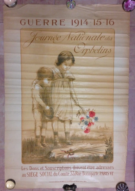 AFFICHE ORIGINALE « Journée Serbe 25 Juin 1916 » Par F. Mourgue - Lithographie Vintage Militaire