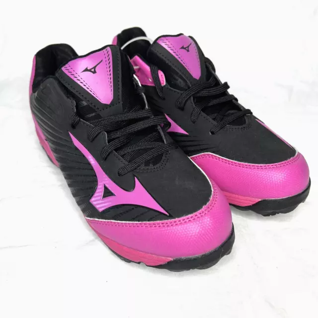 Mizuno Womens Sz 8 Spike Advanced Finch Franchise Softball Cleats Black/Pink New