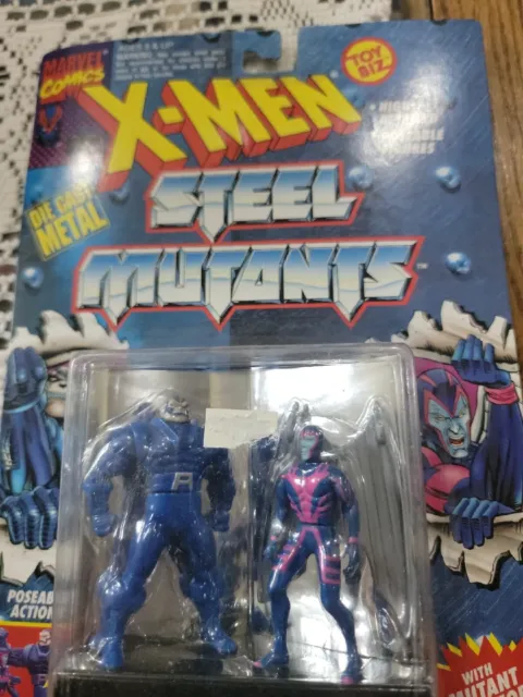 1994 Toy Biz Marvel Comic X-Men Steel Mutants  Apocalypse  VS Archangel  MOC