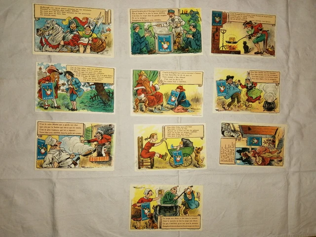 2 Cartes Postales Publicitaires Iglo - Astérix Et Obélix - Années 80 - Épinard