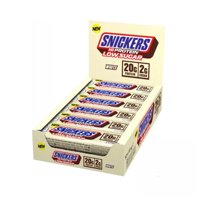 Snickers Protein Riegel Bar Hi Portein 12x57g White Chocolate