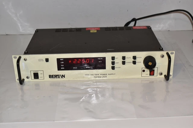 Bertan High Voltage Power Supply Series 225 01R 1Kv 30Ma (Dq186)