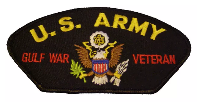 US ARMY GULF WAR VETERAN with CREST PATCH - Great Color - Veteran Owned Business