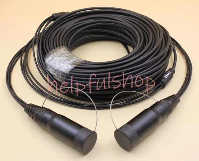 LC-LC UPC SM TPU Field Armored Fiber Cable 8 Strand Fiber Optic Patch Cord 50M