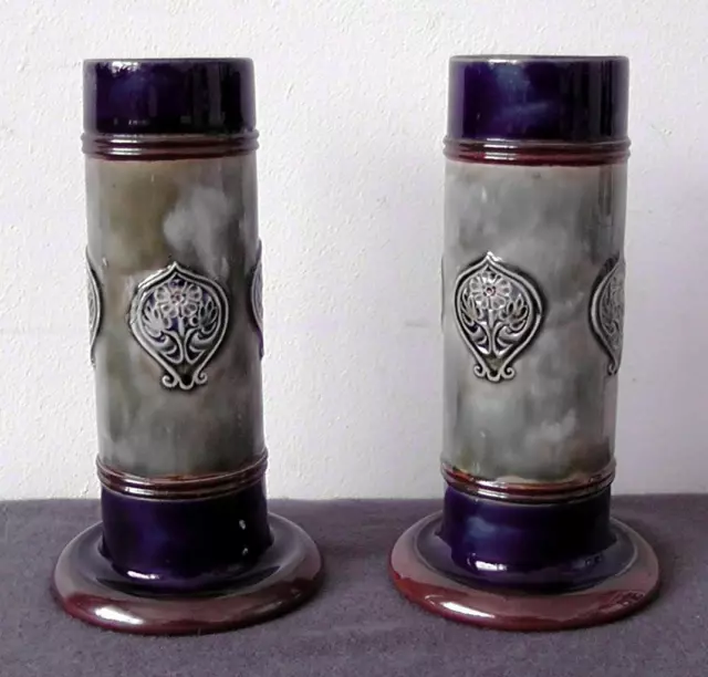 Pair of Doulton Vases by Maud Bowden