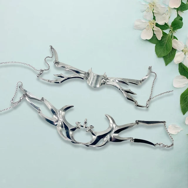 Gothic Mask Cosplay Face Chain Liquid Irregular Costume Masquerade Mask