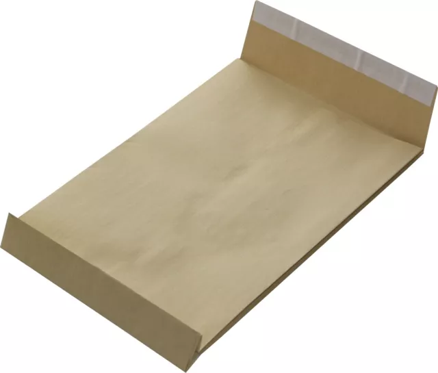 750 pz. borse per spedizione pieghevoli B4 rinforzate con filo resistente agli strappi marrone pieghevole busta 40 mm