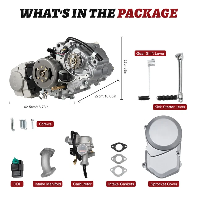 Impianto Freno Idraulico Posteriore Per Moto 49-125cc 4T – Kit Con Disco Per Mini Moto, Pocket Bike, Dirt Bike E Pit Bike