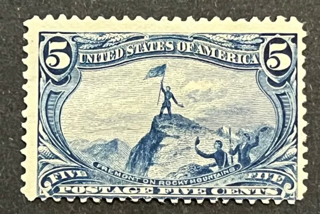 Travelstamps: 1898 US Stamps Scott # 288 Rocky Mountains, mint, og, hinged.