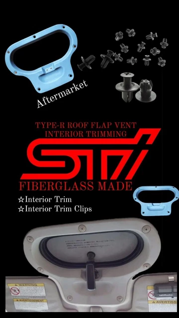 Subaru Impreza Roof Vent Interior Trim &Clips Gf8 Wrx Sti Jdm 92-00 (Fiberglass)