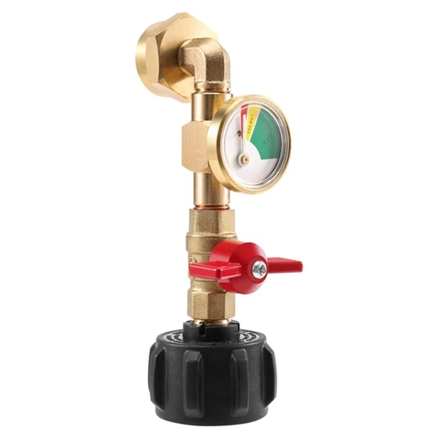 ADATTATORE RICARICA CO2 adattatore bottiglia CO2 con manometro 2000 psi