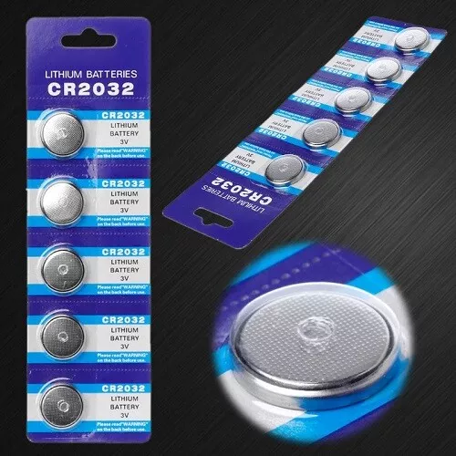 Piles Bouton CR 2032 3V LITHIUM BATTERIES LONGUE DUREE DE VIE