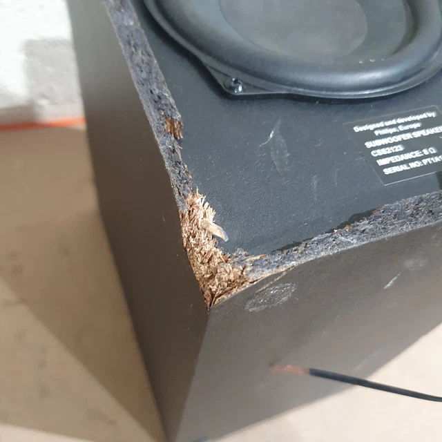 PHILIPS CSS2123 BLACK Wired 8Ohms Home Theater System Subwoofer