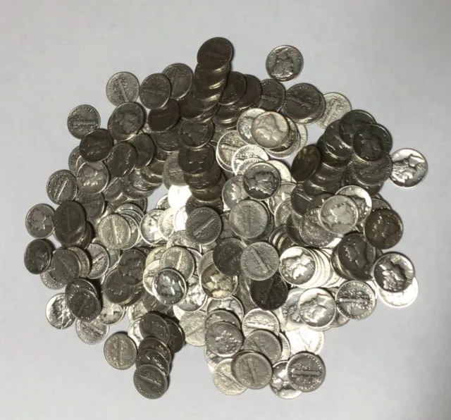 Choose How Many; Mercury Dimes 1920-1945 , 90% Silver Coin Lot ,