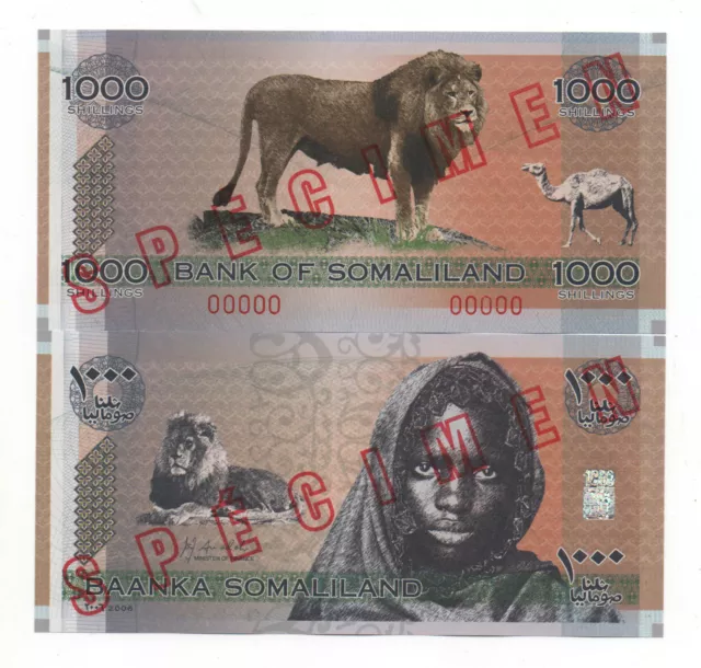 Somaliland 1000 Shillings 2006 Commerative Issue Pick New Specimen Unc