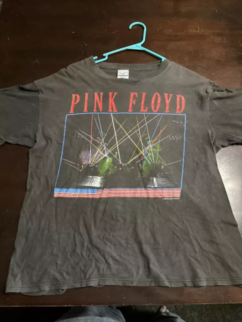 Vintage Pink Floyd 1987 T Shirt Front/Back Print  XL Faded/shrunk  See Pic