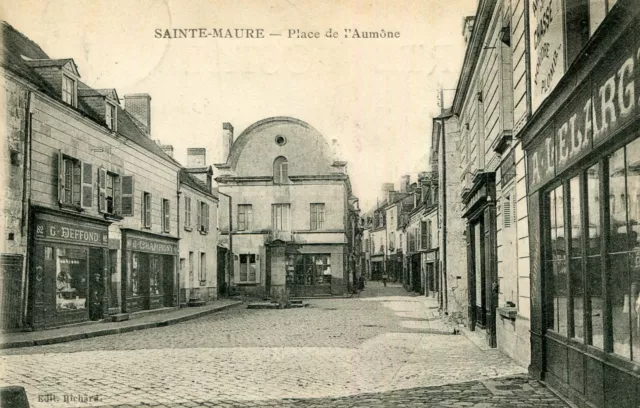 Carte SAINTE MAURE DE TOURAINE Place de l'Aumône