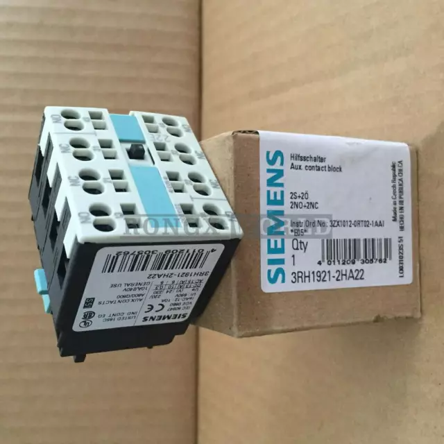 ONE Siemens 3RH1921-2HA22 Auxiliary Switch Block New