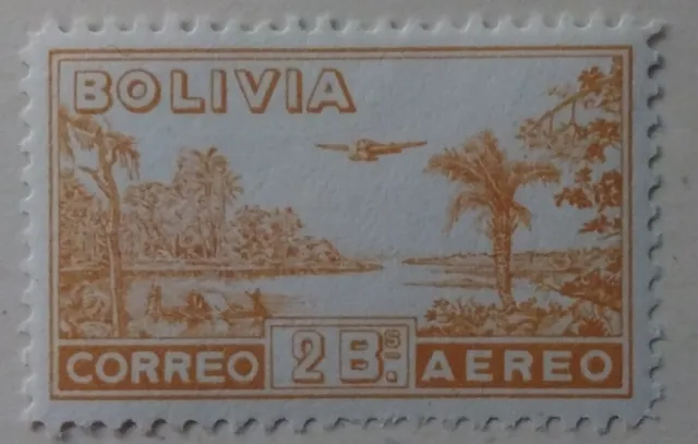 Bolivia Airmail Stamp, 1938, sc#C69, Mint, VLH, OG