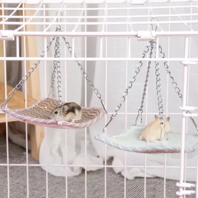 Double-side Hamster Hammock Bed Plush Pet Swinging Bed  Chinchillas