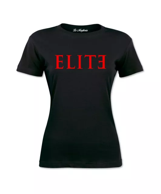 Maglietta Donna t-shirt ELITE serie tv ragazza maglia tshirt in cotone