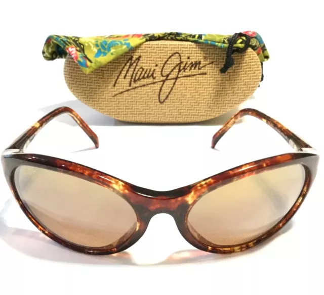 MAUI JIM REGATTA SUNGLASSES Tortoise Frames Bronze Polarized Lenses MJ 159-10