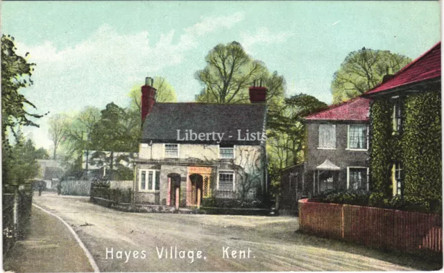 Hayes Village Kent Shureys Postcard D469