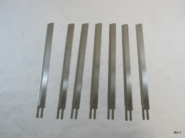 Eastman 10" High Speed Steel Straight Cutting Machine Knife Blade Pack of 7
