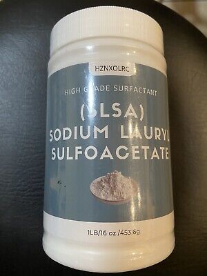 1 libra de polvo SLSA para hacer bombas de baño SLSA lauril sulfoacetato de sodio