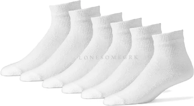 FREE SHIP 6 Pairs Mens Physicians Choice Cotton Diabetic Ankle Socks USA Made!