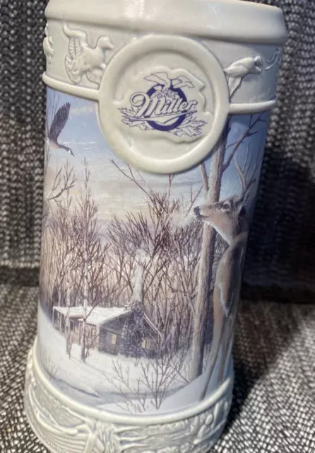 Miller Brewing Company 1998 Holiday Beer Stein Silent Sentinel By Kevin Daniel!