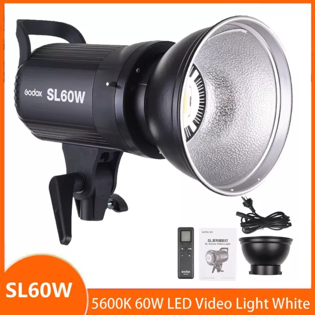 Godox SL-60W 5600K LED Video Studio Light Photography Lighting Bowens + Remote