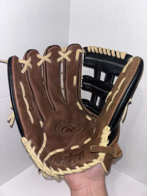 Rawlings D1275HD 12.75" Leather Baseball Glove (LHT) Premium Series Zero Shock