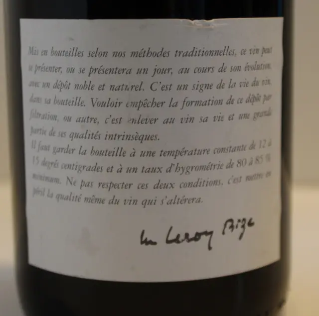 Leroy Les Guettes Savigny-les-Beaune Premier Cru 1999 0,75L 3