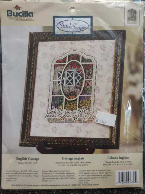 Bucilla Stitch Scapes 'English Cottage' Counted Cross Stitch 43636