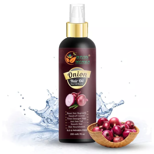 Herbs Botanica Red Onion Hair Oil For Healthy And Strong Hair 200ml