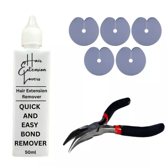 Pre-Bonded Hair Extensions Keratin Fusion Remover, Pliers & Scalp Shields Kit