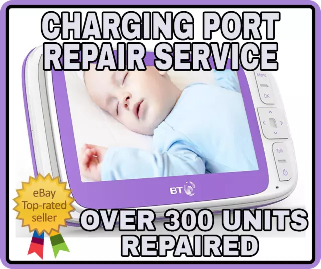 BT 6000 Video Baby Monitor Parent Unit USB Charging Port Repair Service