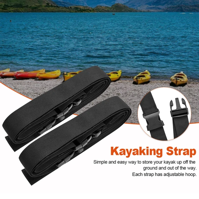 Boat Webbing Hanger Kayak Wall Strap Keeper Rack Double Sling Storage System