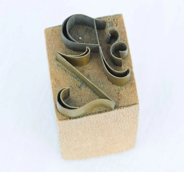 PZ  ZP  Monogramm Jugendstil Wäschestempel Initial Schablone Stempel Vorlage