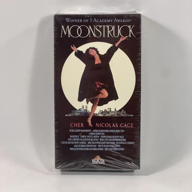 Moonstruck Cher SEALED VHS movie MGM UA watermark video 1988