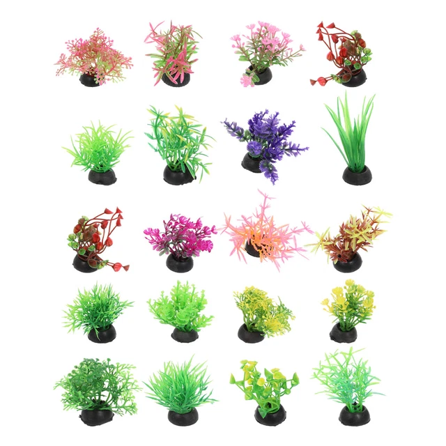 20 Pcs Mikro Aquarium Landschaftsbau Wasserpflanzen Aquarium Dekoration Anlage